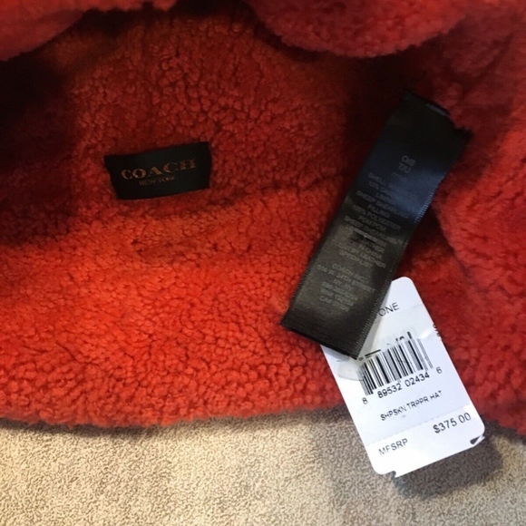 🆕 Coach Sheepskin Trapper Aviator Hat - Picture 4 of 7